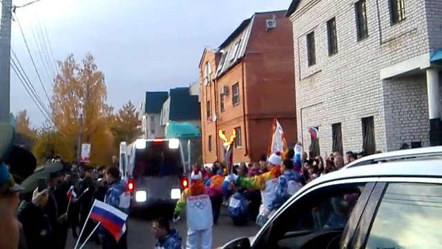 Встреча Олимпийского огня в г. Тверь смотреть онлайн