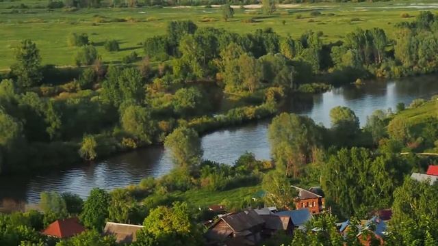 Вид на Волгу, Нижегородская обл, село Кадницы смотреть онлайн