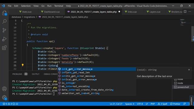 18_Laravel 9 Vue Js_Mini Poultry Farm System Project_Let's Populate the DataBase with more tables смотреть онлайн
