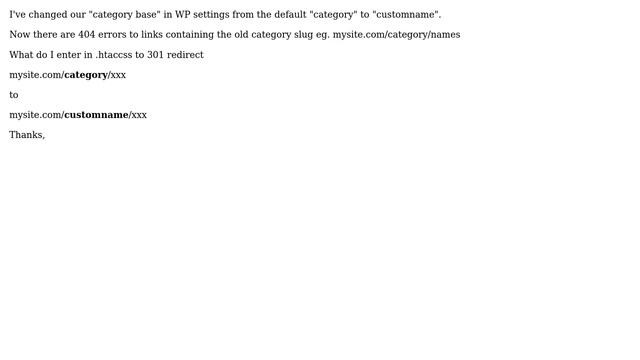 Wordpress: How to: 301 Redirect /category/ to /customname/? (2 Solutions!!) смотреть онлайн