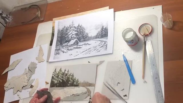 Зимний пейзаж. Урок 2 смотреть онлайн