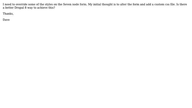 Drupal: Drupal 8 override administration theme node form css смотреть онлайн