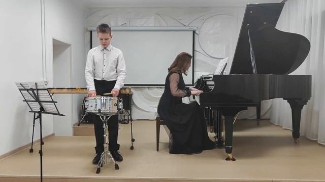 Александр Прядеин, 12 лет (второй год обучния), Д.Палиев - Тарантелла, Д.Палиев - Марш смотреть онлайн
