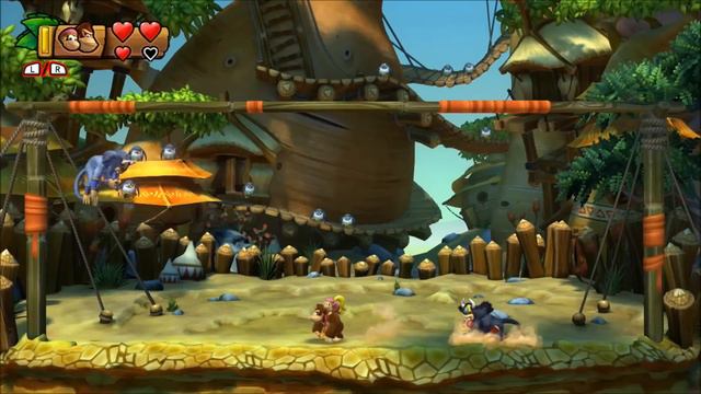 Donkey Kong Country: Tropical Freeze - 100% Walkthrough - 3-Boss Triple Trouble смотреть онлайн