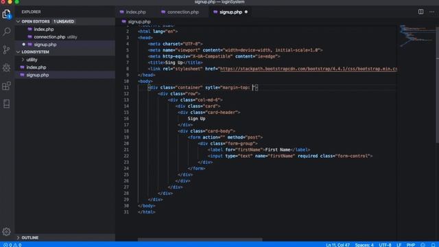 #4 Sign Up Page Design || Login System Using PHP, MySql and Bootstrap || PHP Project смотреть онлайн
