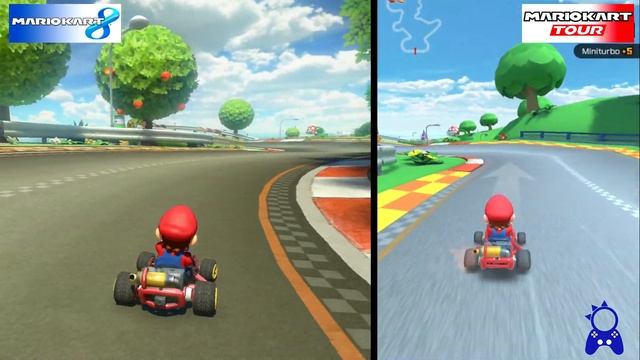 Mario Kart Tour VS Mario Kart 8 Deluxe | Graphics Comparison