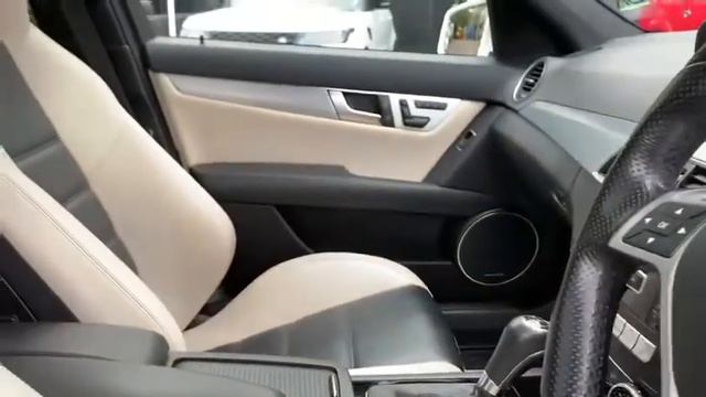 2014 64 Mercedes C63 6.2 AMG with Big spec in Diamond White for sale at George Kingsley смотреть онлайн