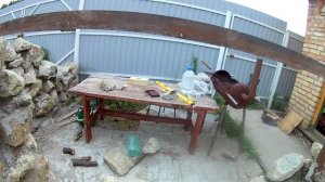 Беседка из камня