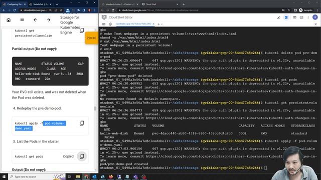 Configuring Persistent Storage for Google Kubernetes Engine смотреть онлайн