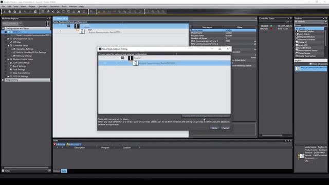 How to setup an EtherCAT connection in Omrons Sysmac Studio смотреть онлайн