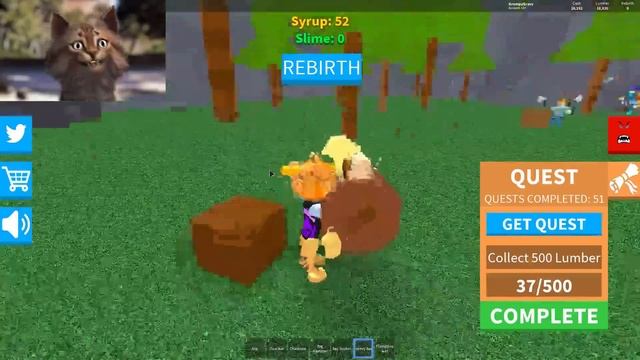 Buying The Flamethrower And Defeat The Ice Yeti - Roblox Lumber Simulator смотреть онлайн