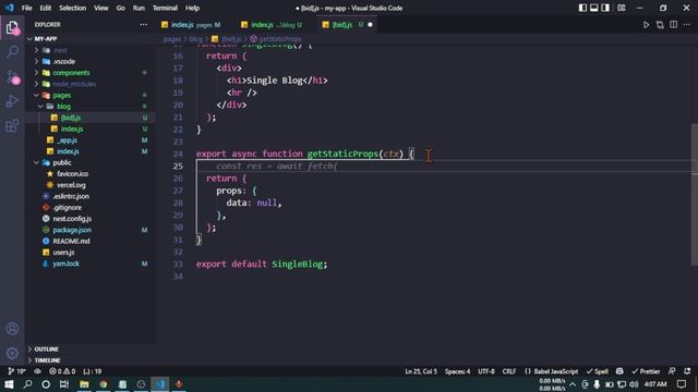 24. Next js tutorial Bangla (বাংলা) | HTML page generation (getStaticProps, getStaticPaths) смотреть онлайн