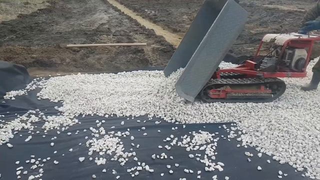 Мини-думпер в деле!