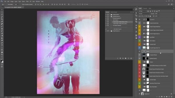 Double Exposure Photoshop Effect Tutorial | Automatically create double exposure artwork