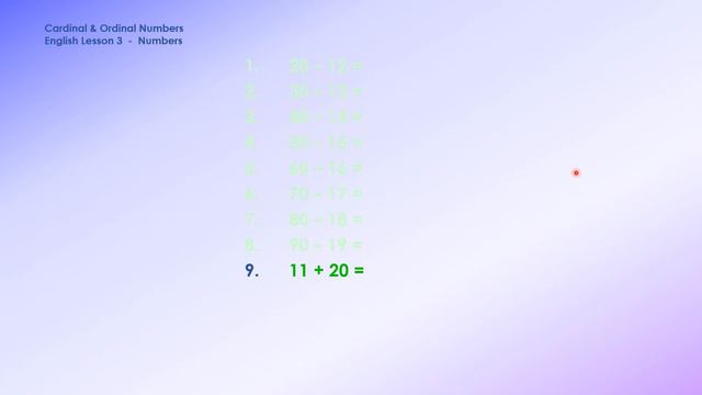 Ағылшын тілін қазақша үйрену - 8 сабақ - Сандар смотреть онлайн