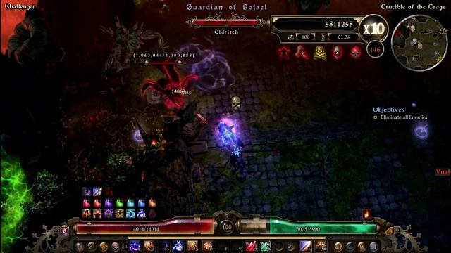Grim Dawn - Savagery Bleeding Vitality Trickster ( Crucible Chalenger waves 140-150 ) смотреть онлайн