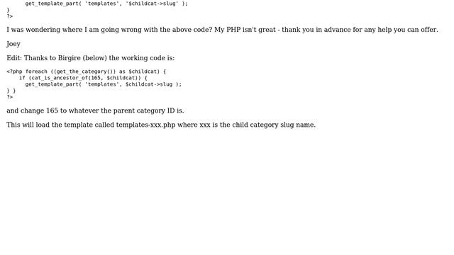 Wordpress: get_template_part based upon post's category смотреть онлайн