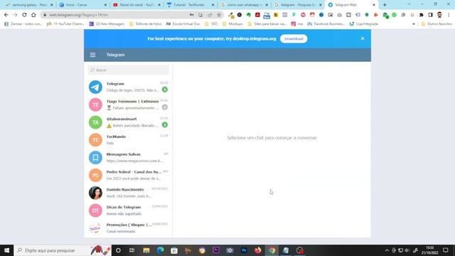 Como entrar no telegram web no pc смотреть онлайн