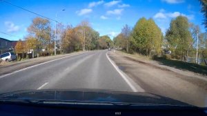 Езда по трассе из Москвы! Атмосфера дороги золотой осенью!  С комментариями. Октябрь 2022