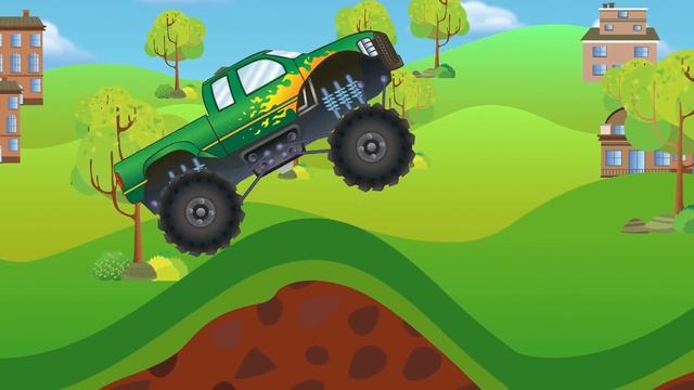 Monster Truck Hill Climb! | Monster Truck Kids Video! смотреть онлайн