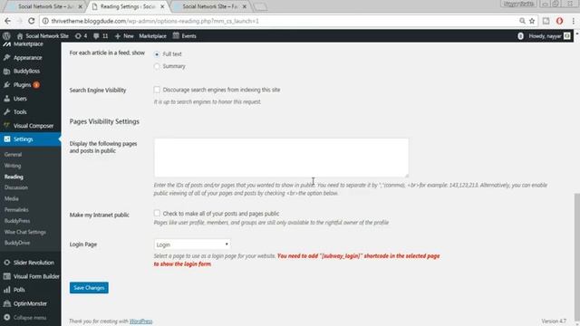 How to Make a Social Networking Website like Facebook using WordPress - Social Media Site смотреть онлайн
