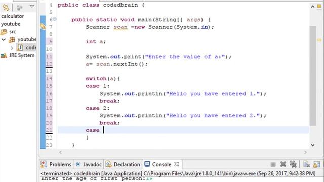 Core Java Programming 2017 Switch Statement #11 смотреть онлайн