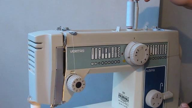 Sewing machine Швейная машина Veritas Rubina 1091 test намотка нитки на шпульку смотреть онлайн