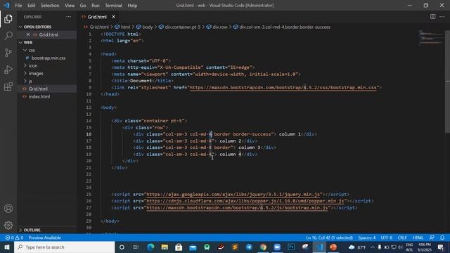 Using grid bootstrap 4 смотреть онлайн