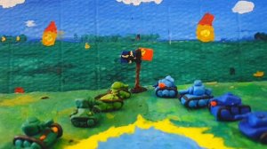 ?Пластилиновый танковый бой | plasticine tank battle?