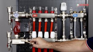 Cборка насосно-смесительного узла VIEIR VR208 - правосторонняя подача теплоносителя!