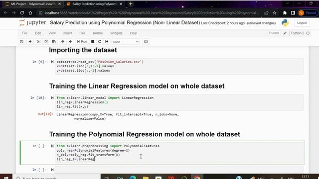 POLYNOMIAL REGRESSION IN HINDI | MACHINE LEARNING COURSE 2023 | Beginners смотреть онлайн