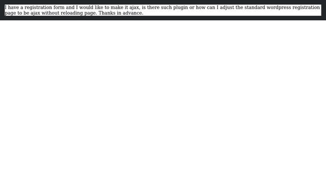 Wordpress: How to make registration form ajax? смотреть онлайн