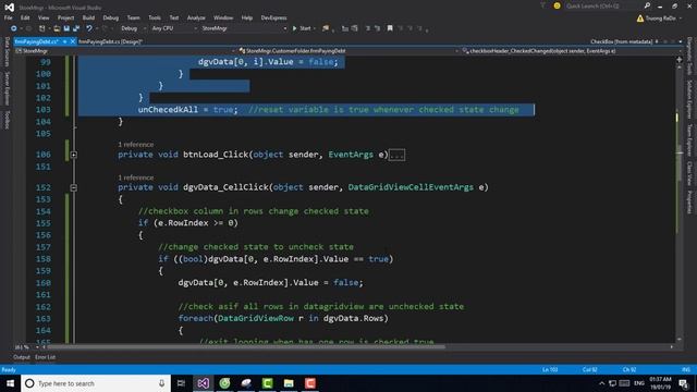 [C#] - Datagridview Header Checkbox column смотреть онлайн