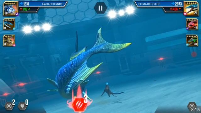 6 Подводных битв за Мегатерия Jurassic World The Game прохождение на русском смотреть онлайн