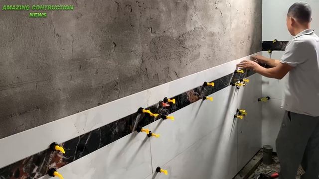 Precision Ceramic Tile Construction Technique For Bathroom Wall On Concrete Surface -Brick 120x120c смотреть онлайн