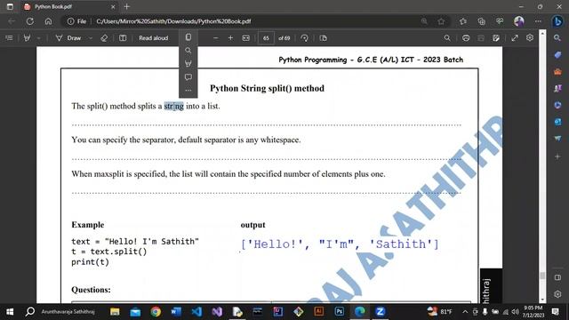 Class 24 | Python Programming | Tamil смотреть онлайн