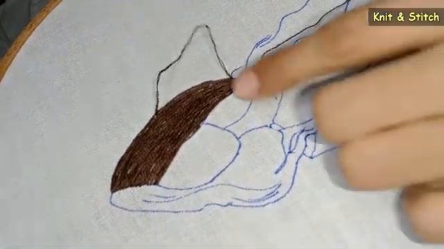 Hair Embroidery Tutorial - Part 1 | Knit & Stitch смотреть онлайн