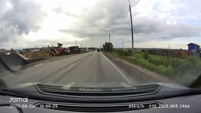 Driving in Moscow region: Вертково - Бронницы - Раменский городской округ 26/08/2023 (timelapse 4x) смотреть онлайн