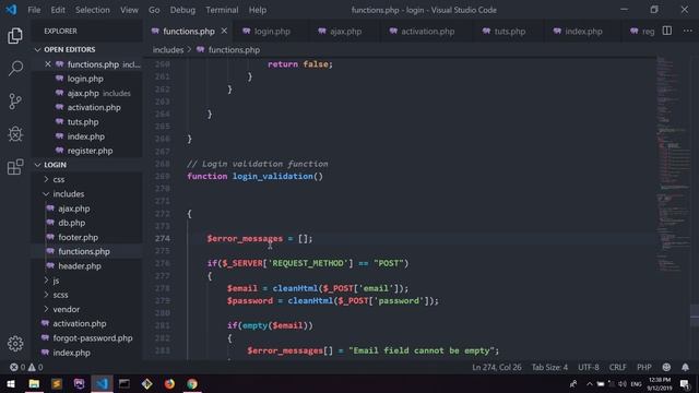 01 Login Validation Function смотреть онлайн