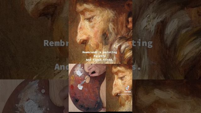 Rembrandt’s Color Palette. #rembrandt #colorpalettes #paintingtechnique