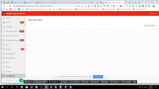 Oracle APEX : Open and Close Inline Dialog by Dynamic Action смотреть онлайн