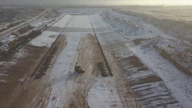 Поставка и монтаж геомембраны на Энгельсский полигон ТКО.