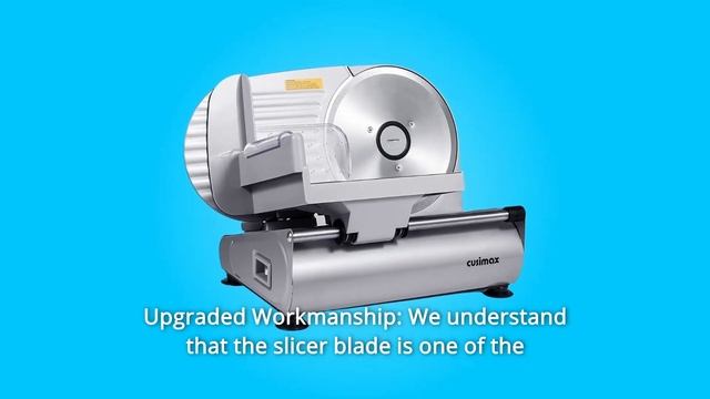 CUSIMAX Meat Slicer Electric Food Slicer Review