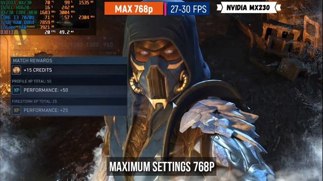 Injustice 2 on Nvidia MX230 (12GB RAM | Core i3 7020u) смотреть онлайн