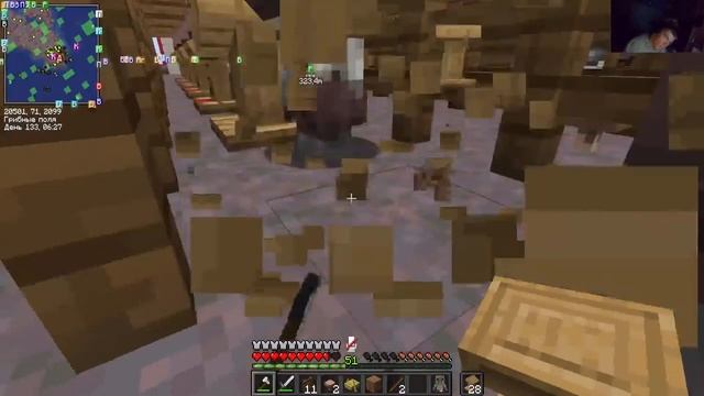 Играю в Minecraft одной рукой! смотреть онлайн