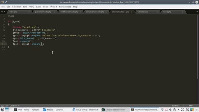 64 - CRUD con MySQLi DELETE [PHP 7 - Español] смотреть онлайн