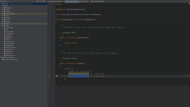 PHP Laravel complex conditional validation rule - How to use FormRequest to change validation rules смотреть онлайн
