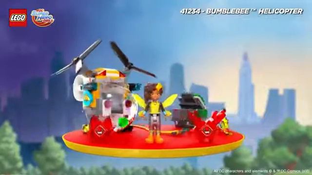 LEGO DC Super Hero Girls Вертолёт Бамблби Bumblebee Helicopter 41234 смотреть онлайн
