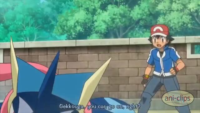 Ash's Greninja vs Alain's Mega Charizard X Second Match - Pokemon XY&Z смотреть онлайн