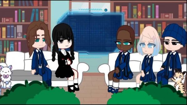 Nevermore Academy react to their new teacher as Dazai Osamu.